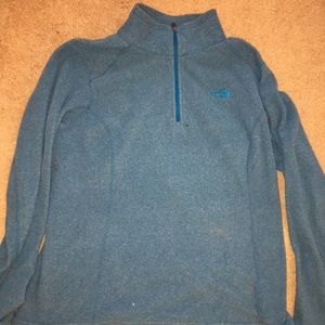 Blue NORTHFACE quarter zip